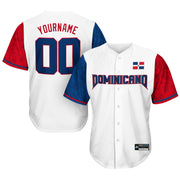 Dominican Republic White Heritage Custom Baseball Jersey Dominicano 
