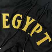 Egypt Heritage Basketball Shorts Stitched Closeups