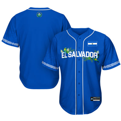 El Salvador 'Flor de Izote' Baseball Jersey Blue