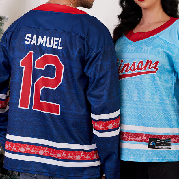 Family Christmas Custom Hockey Jersey