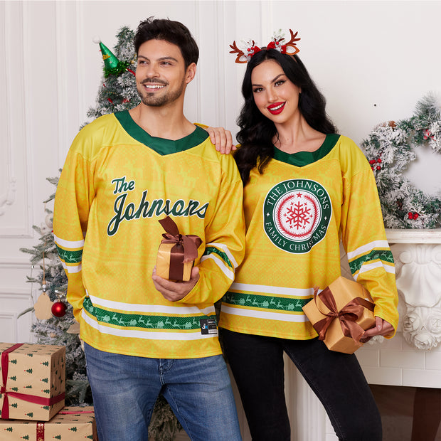 Family Christmas Custom Hockey Jersey