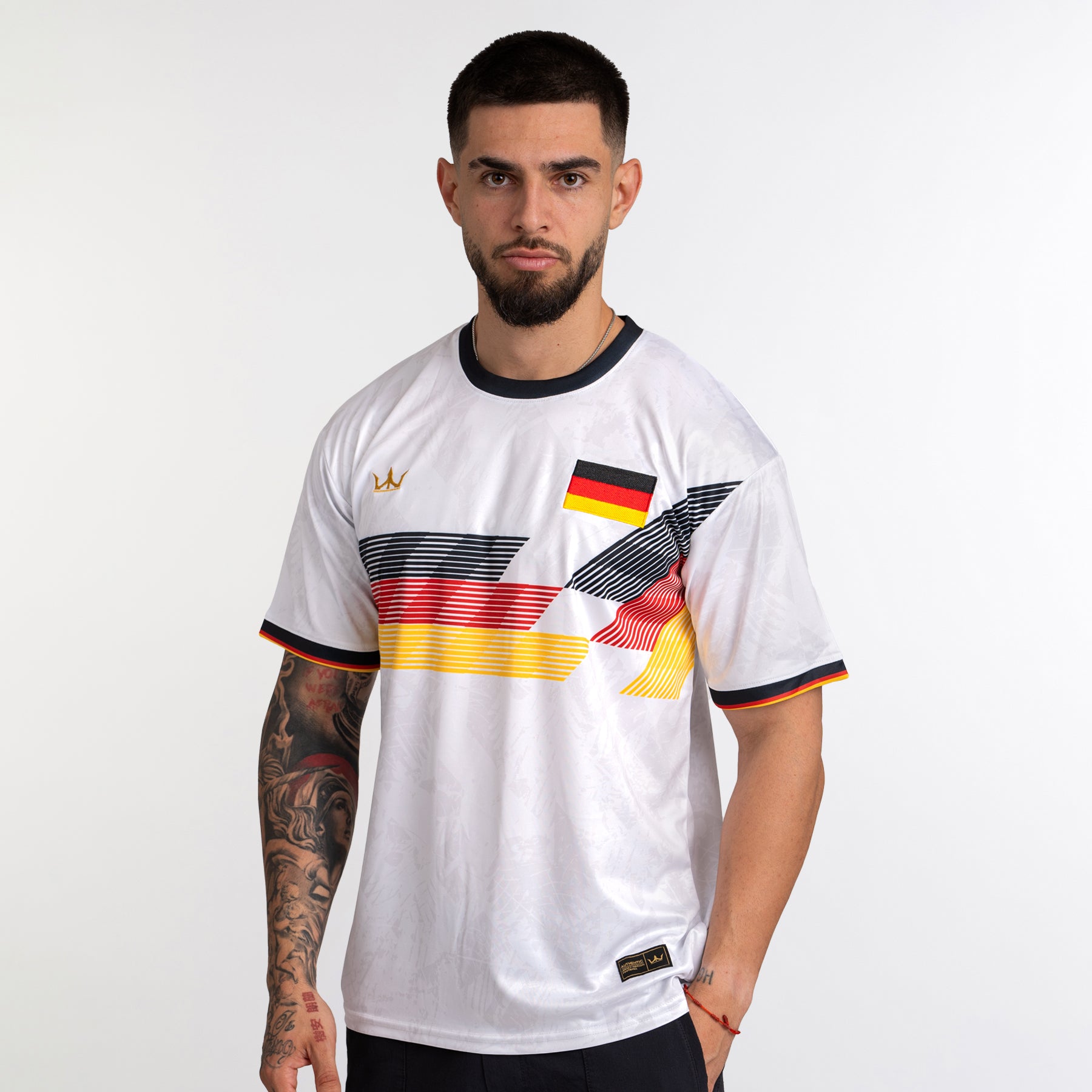 Germany Heritage Custom Football White Jersey Soccer Shirt World German