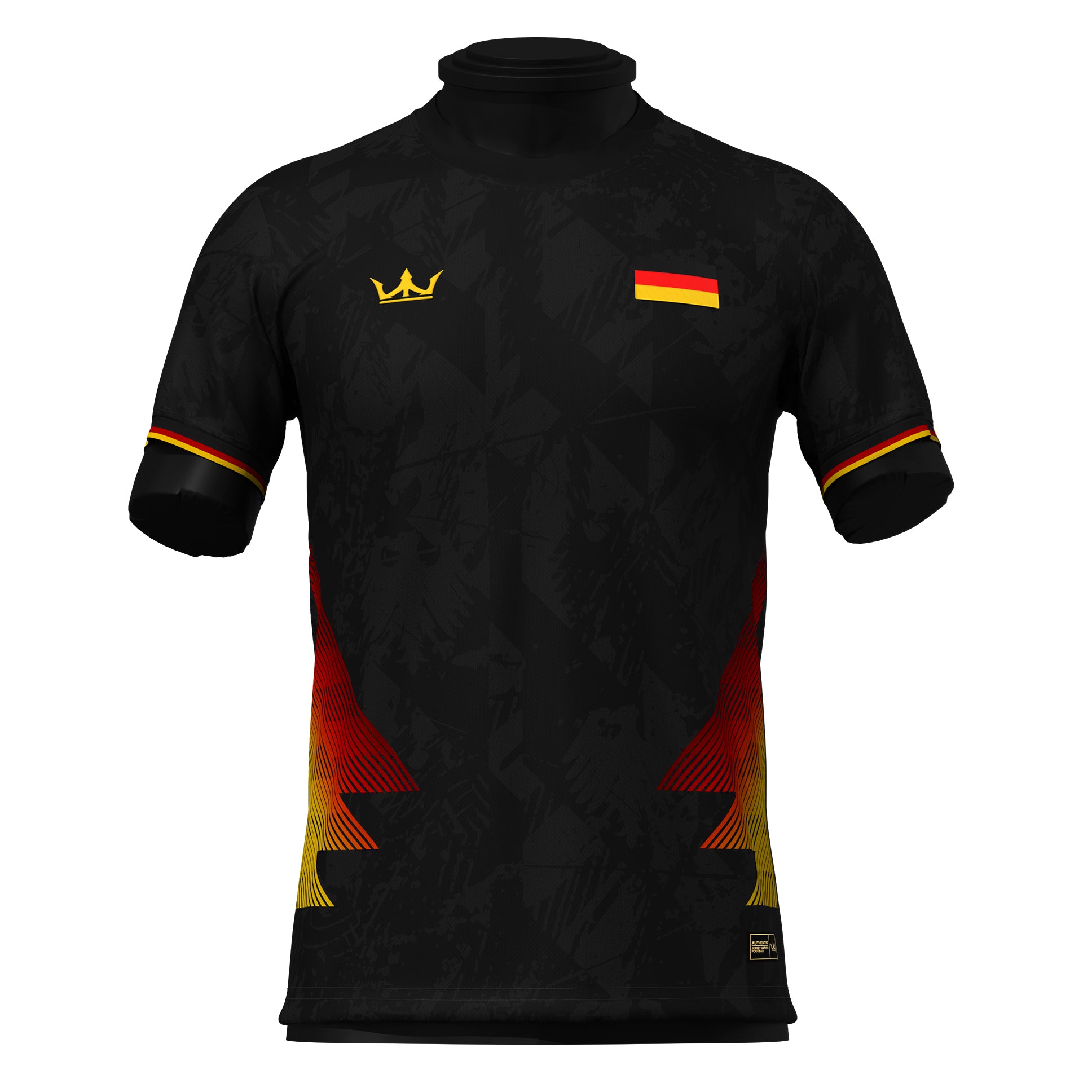 Germany Heritage Custom Football Jersey Black