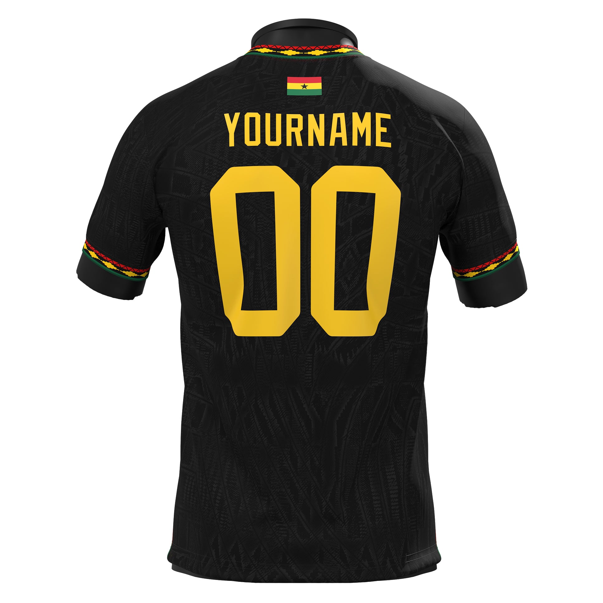 Ghana Heritage Custom Football Jersey Black Soccer World Shirt
