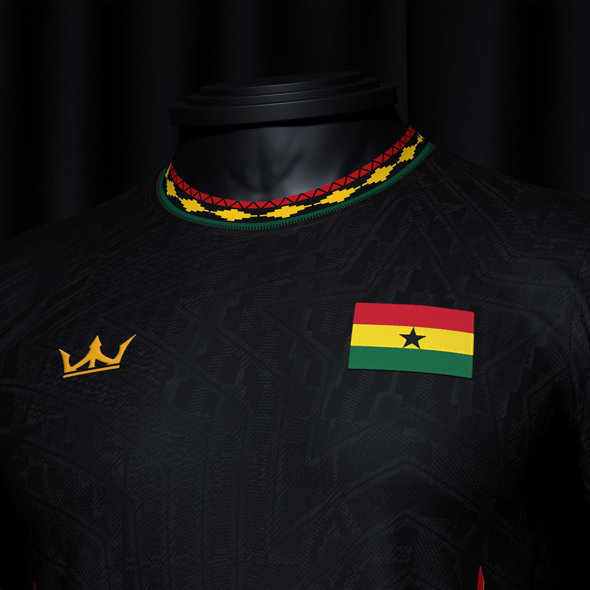 Ghana Heritage Custom Football Jersey Black Soccer World Shirt