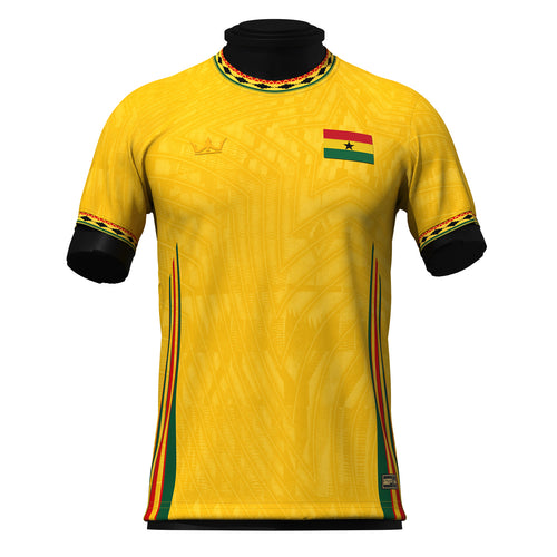 Ghana Heritage Custom Football Jersey Yellow Soccer World Shirt