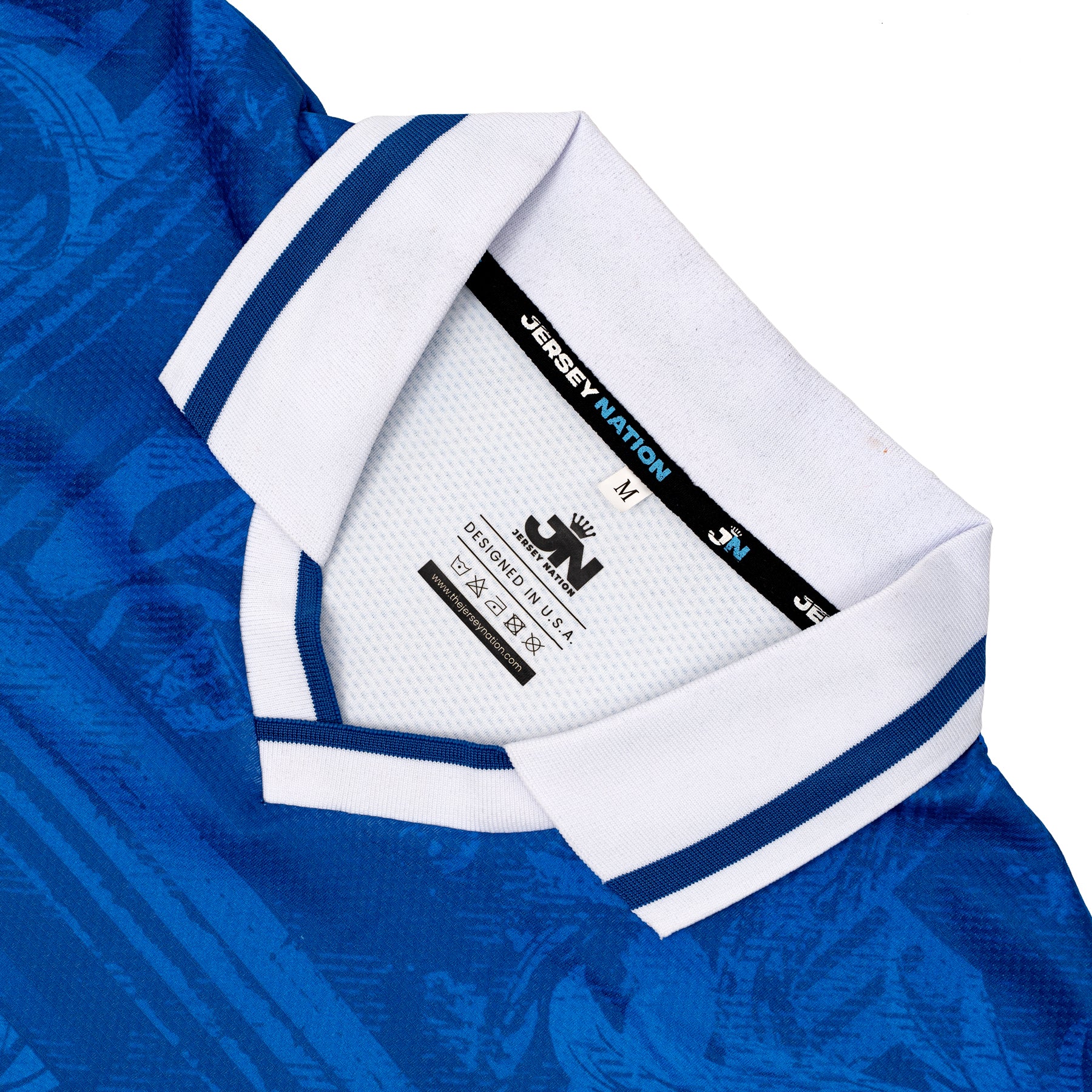 Greece Heritage Retro Custom Football Jersey Collar Closeup World Shirt
