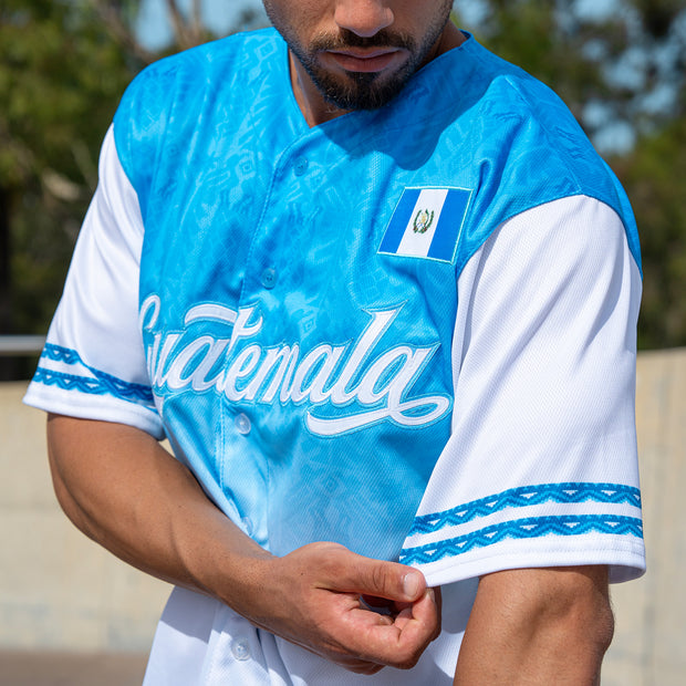 Custom Guatemala Soccer Jersey – Royal Blue & White Adult Large With Personalized Name & Number