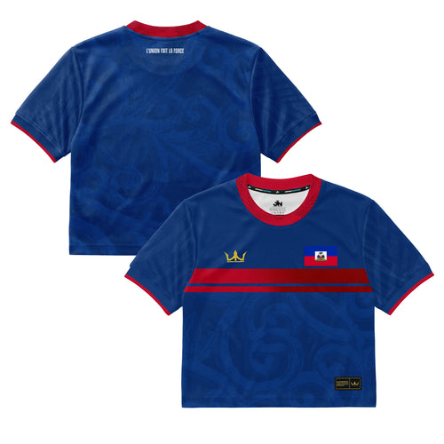 Haiti Heritage Cropped Soccer Jersey