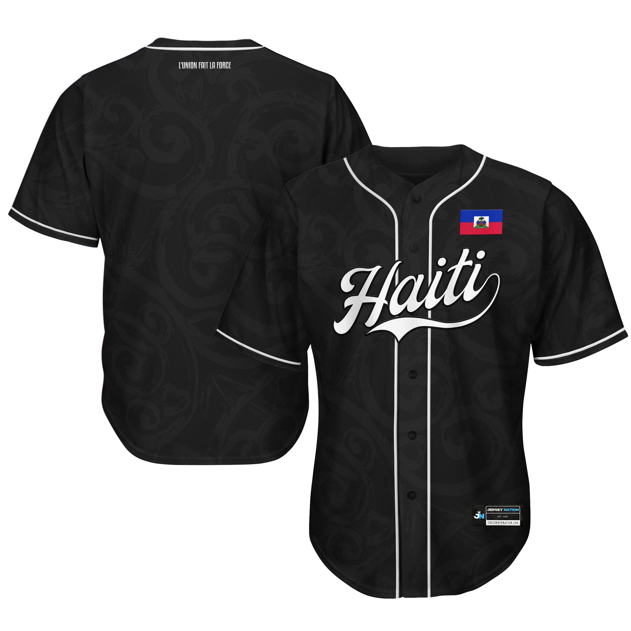 Haiti Heritage Custom Baseball Jersey