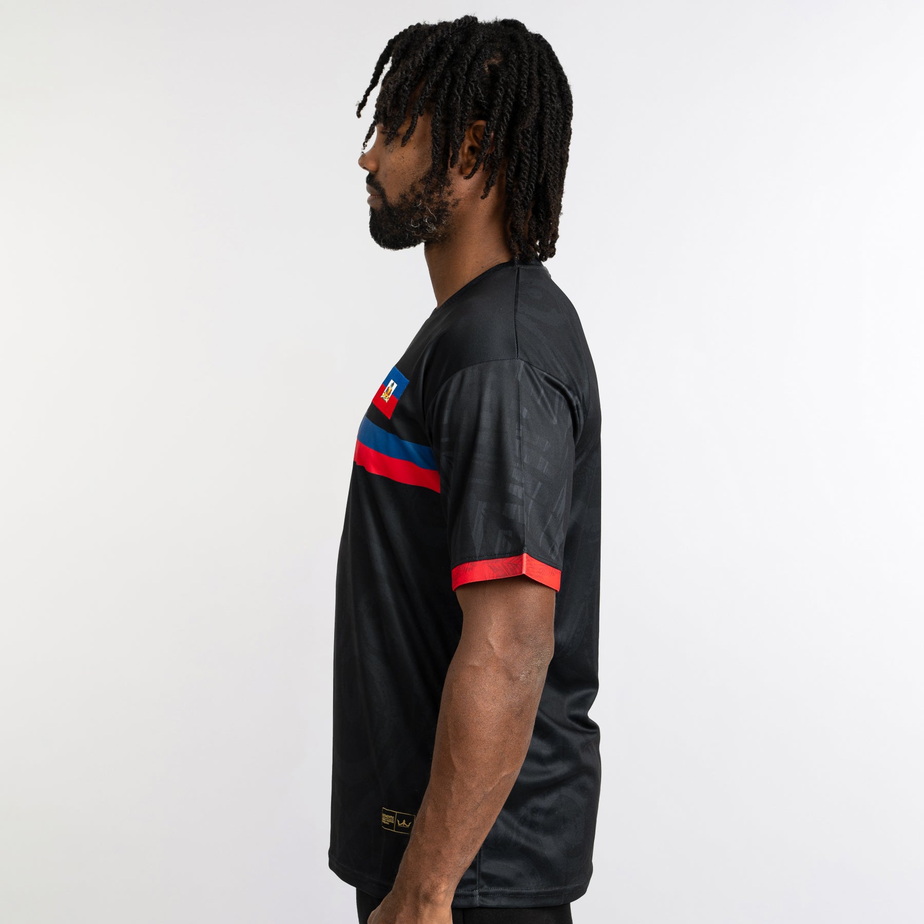 Haiti Custom Heritage Football Jersey Soccer Shirt Black