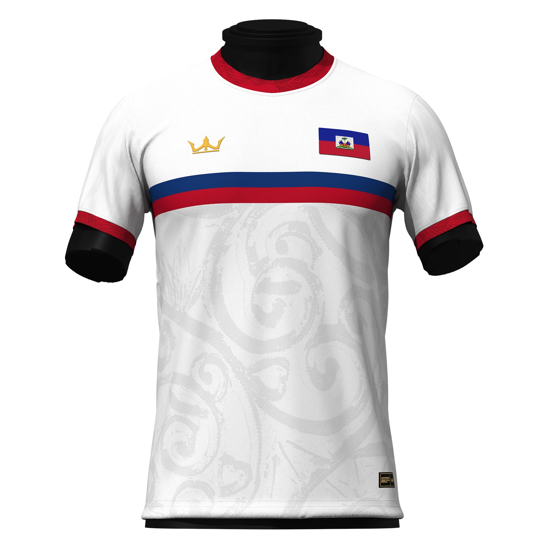Haiti Custom Heritage Football Jersey White Haitian Shirt