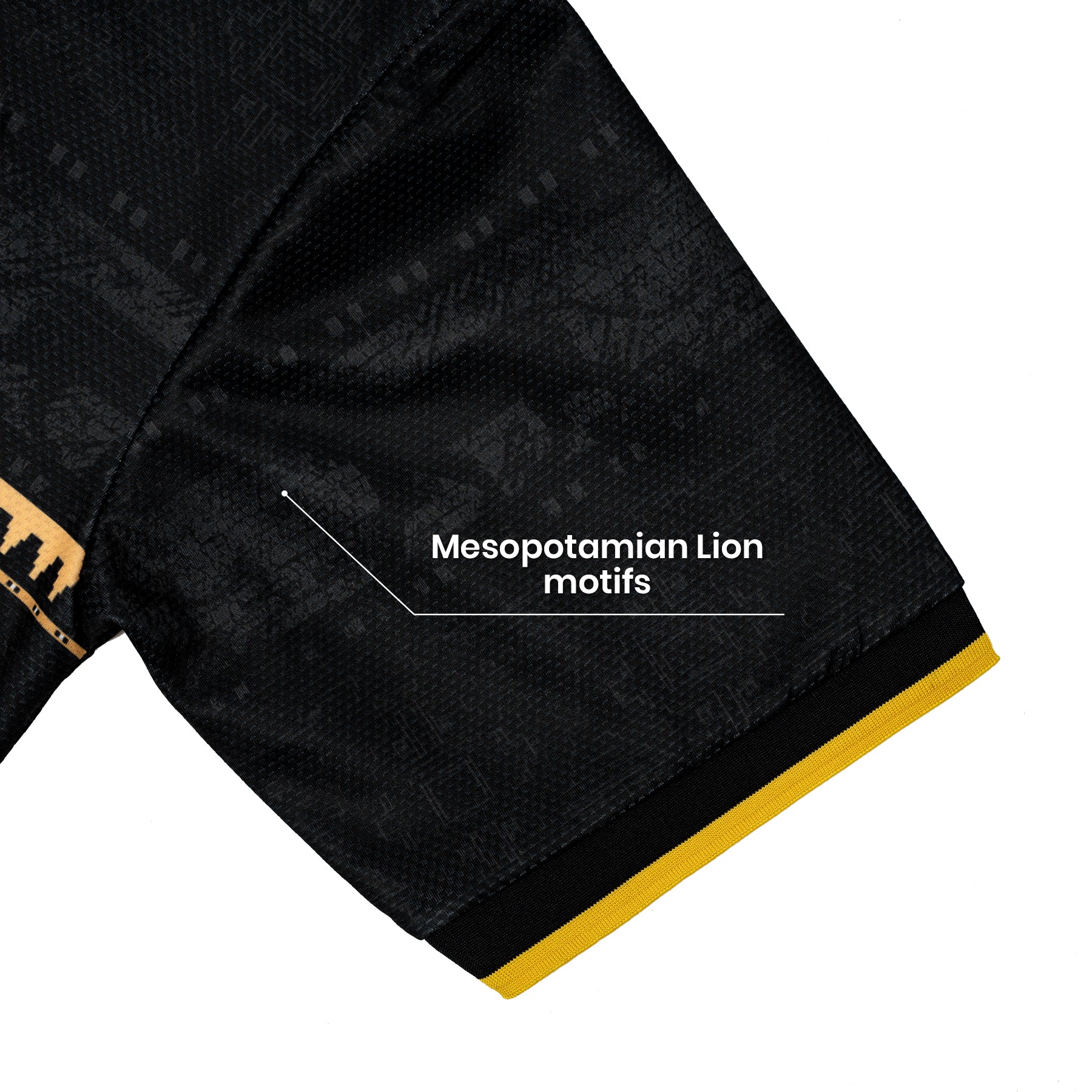 Iraq Heritage Retro Custom Football Jersey World Soccer Iraqi Shirt Closeup Sleeves