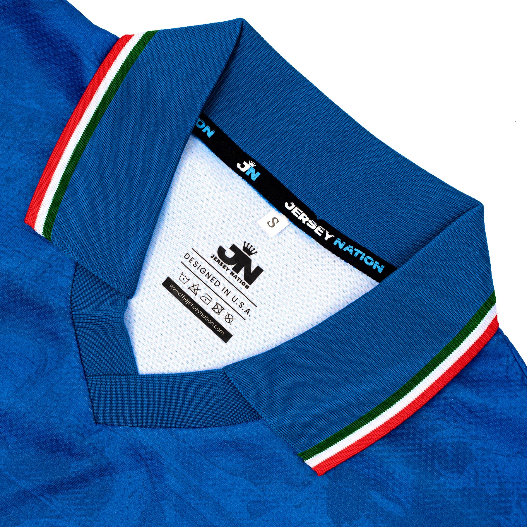 Italy Heritage Retro Custom Football Jersey Collar Throwback World Shirt 
