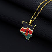 Kenya Heritage Necklace gold closeup