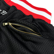 Lebanon Heritage Black Basketball Shorts Embroidered Back Pockets