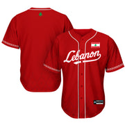 Lebanon 'Taree' Red Baseball Jersey