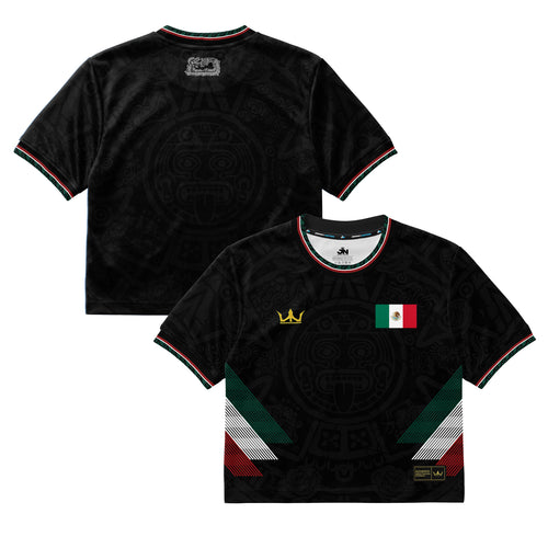 Mexico Heritage Cropped Soccer Jersey Black