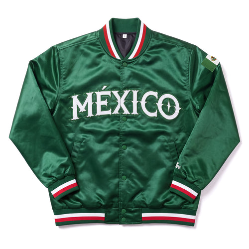 Mexico Heritage Satin Bomber Jacket