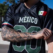 Mexico Heritage Black Custom Football Jersey Stitched