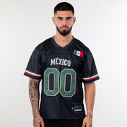 Mexico Heritage Custom American Football Black Jersey