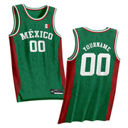 Mexico Heritage Custom Basketball Green Jersey