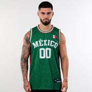 Mexico Heritage Custom Basketball Green Jersey Model Front 