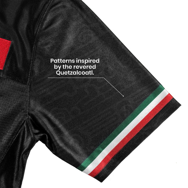 Mexico Heritage Custom Black Football Jersey Sleeves