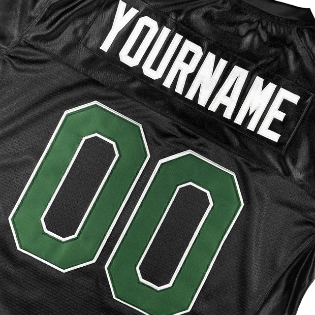 Mexico Heritage Custom Black Football Jersey Stitched