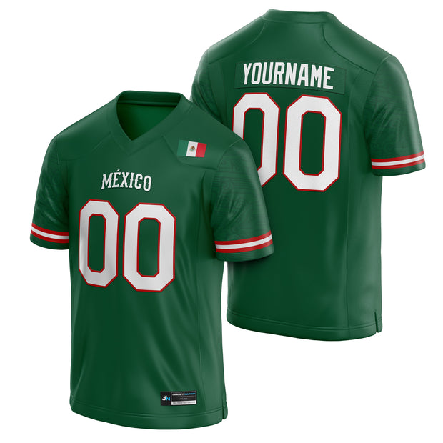 Mexico Heritage Custom Green Football Jersey