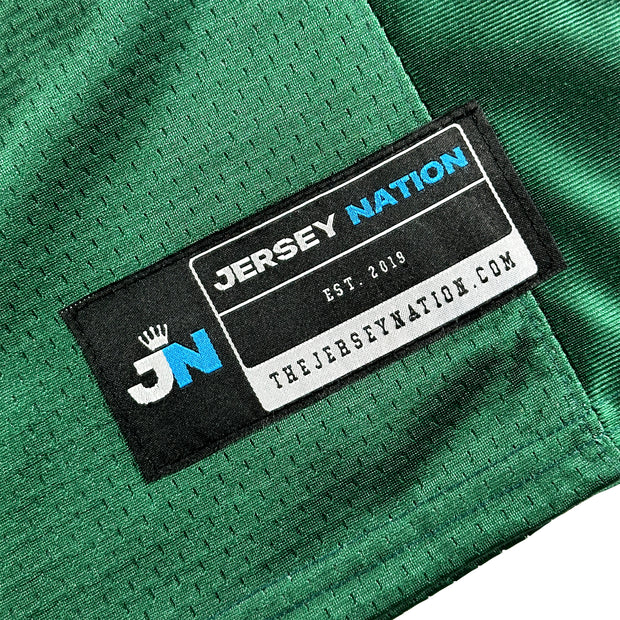 Mexico Heritage Custom Green Football Jersey Closeup Stitched