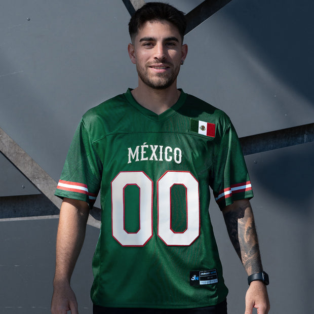 Mexico Heritage Green Custom American Football Jersey Model