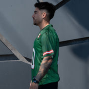 Mexico Heritage Green Custom American Football Jersey Model Sleeves