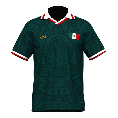 Mexico Heritage Retro Custom Football Green Jersey