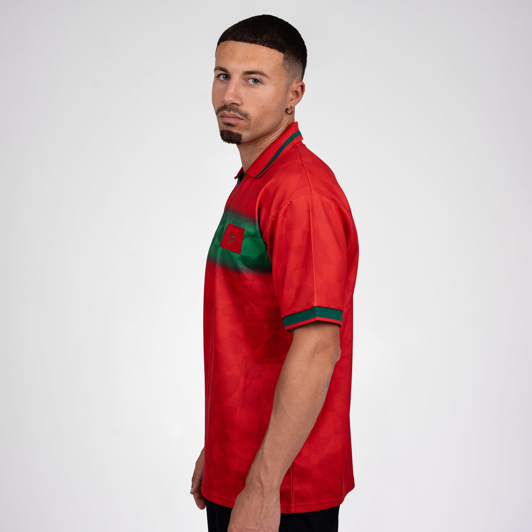Morocco Heritage Retro Custom Football Jersey World Soccer Shirt Moroccan Model Side