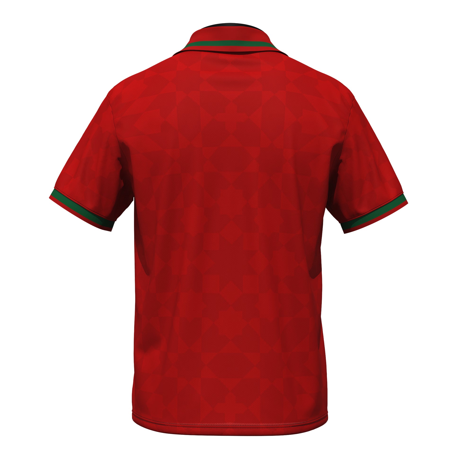 Morocco Heritage Retro Custom Football Red Jersey Back