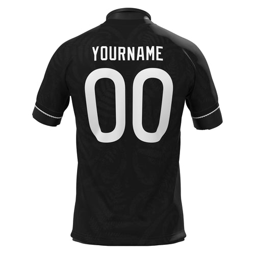 New Zealand Heritage Custom Football Jersey Soccer World Black Shirt