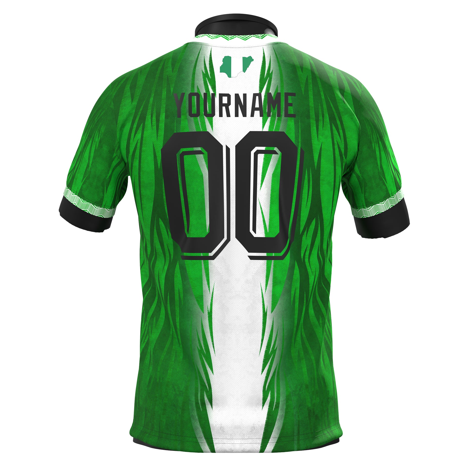 Camiseta de fútbol personalizada de Nigeria Heritage