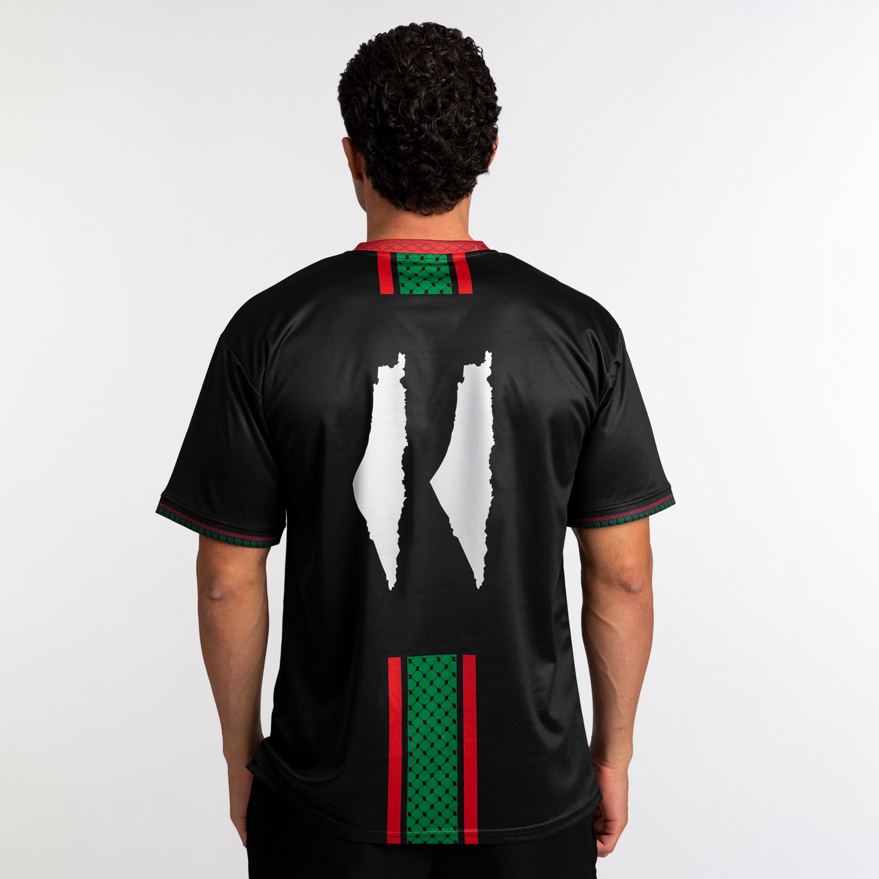 Palestine Heritage Custom Football Black Jersey Soccer Palestinian Shirt