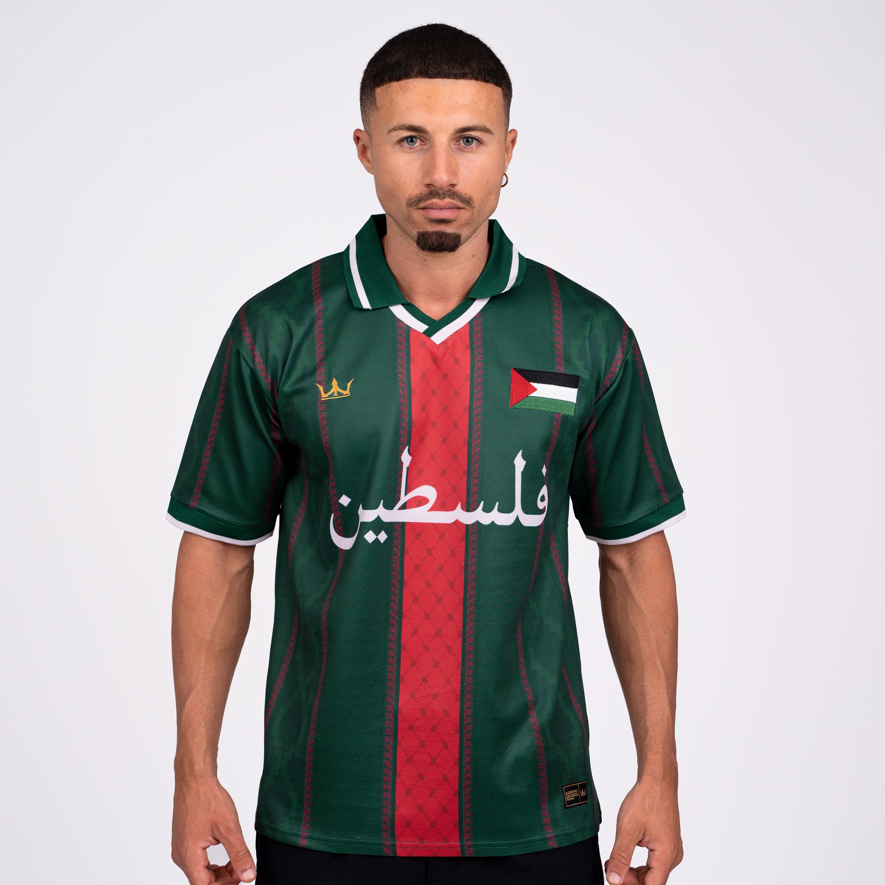 Palestine Heritage Retro Custom Football Jersey Model Soccer World