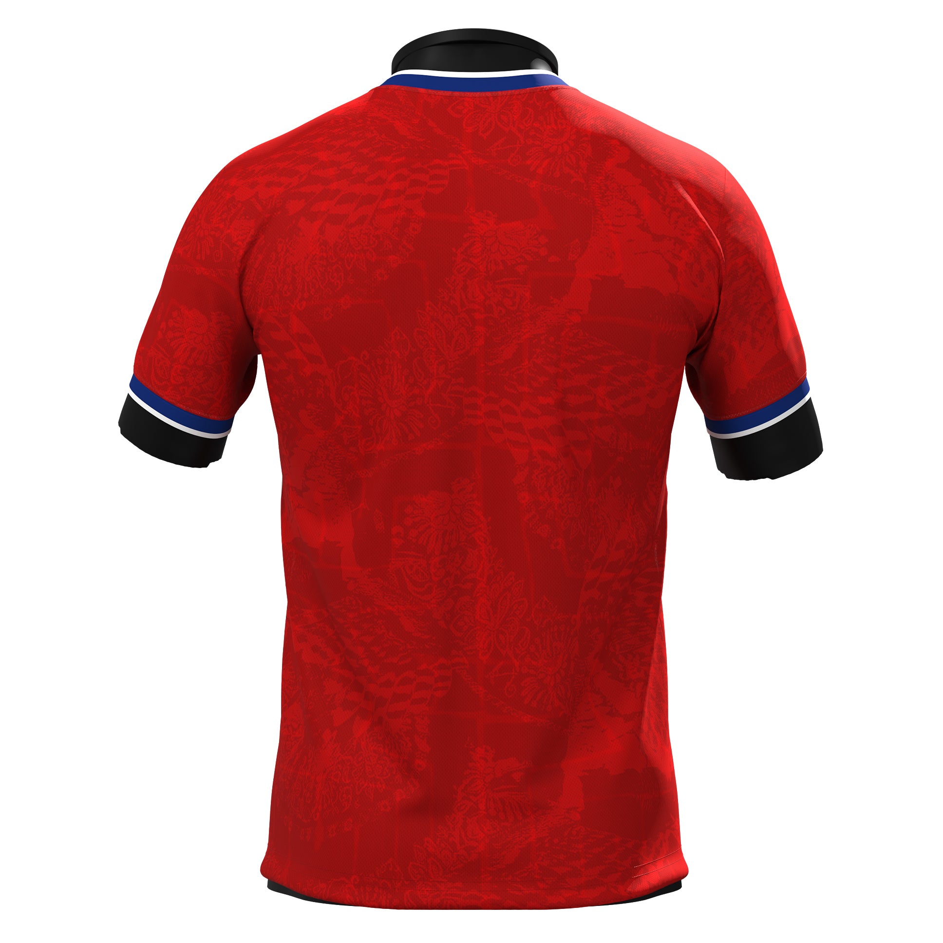 Panama Heritage Custom Football Jersey Red Back