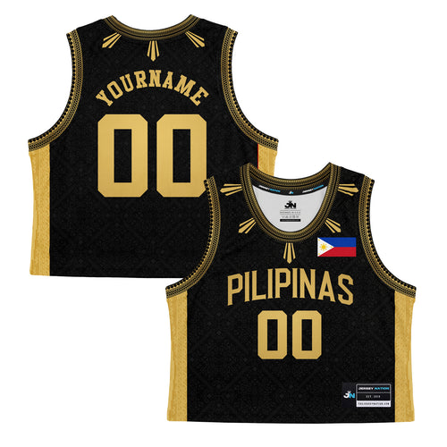 Philippines Luzviminda Cropped Basketball Jersey Black