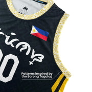Philippines Black Custom Basketball Jersey