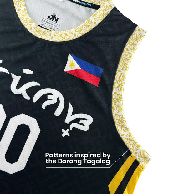 Philippines Black Custom Basketball Jersey