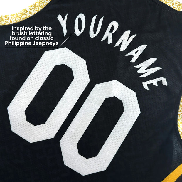 Philippines Black Custom Basketball Jersey