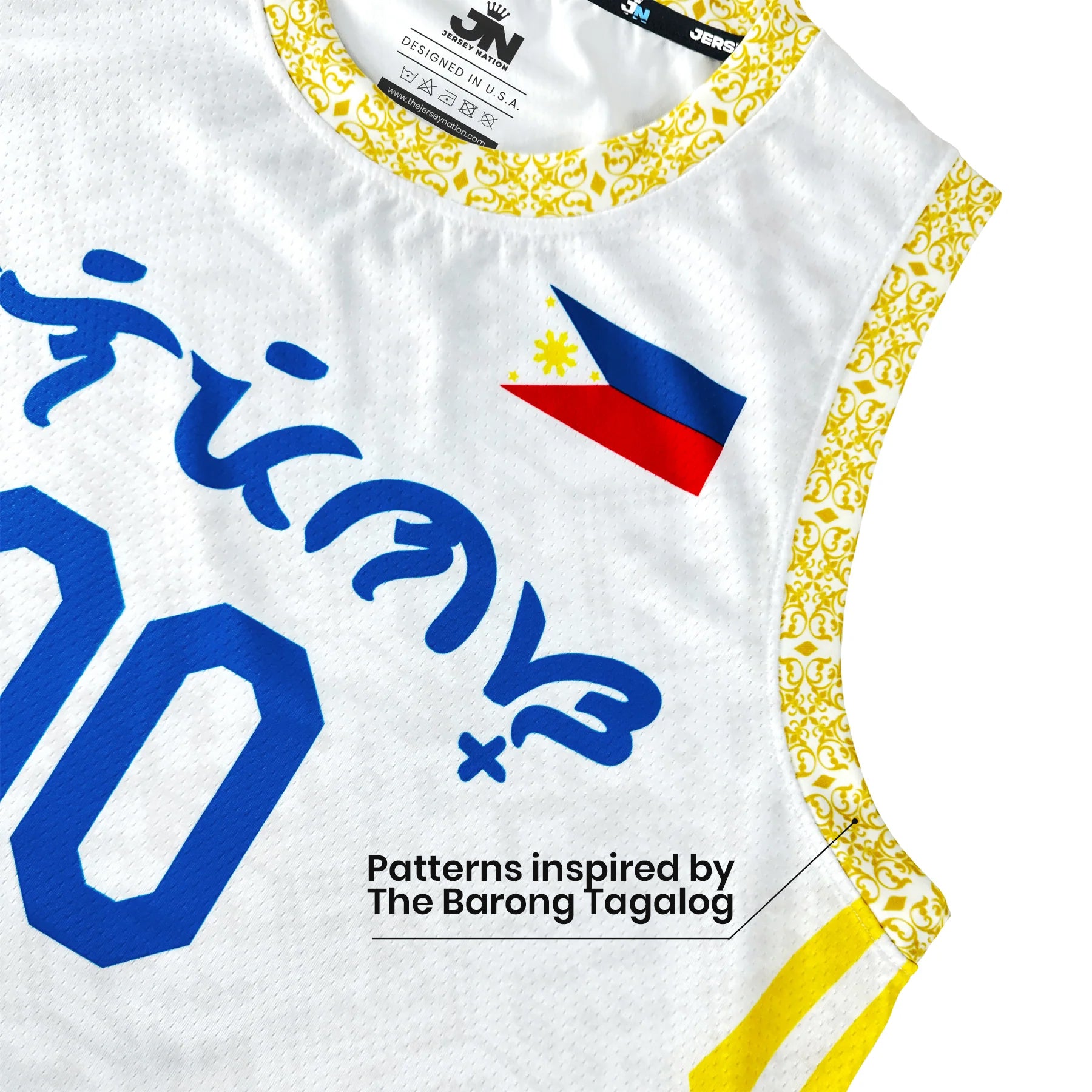 Philippines White Custom Basketball Jersey