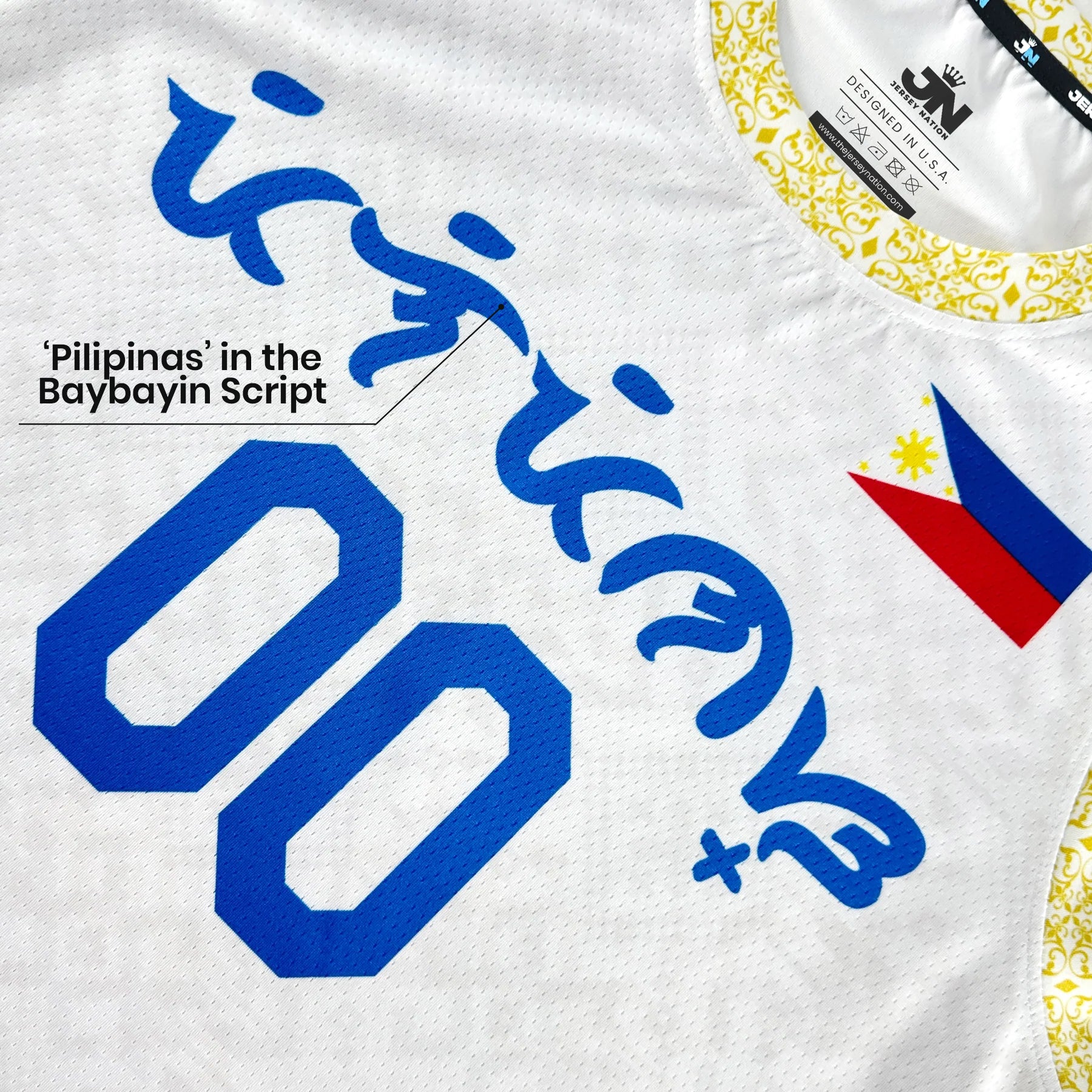 Philippines White Custom Basketball Jersey