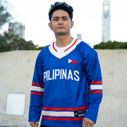 Philippines Heritage Blue Custom Hockey Jersey