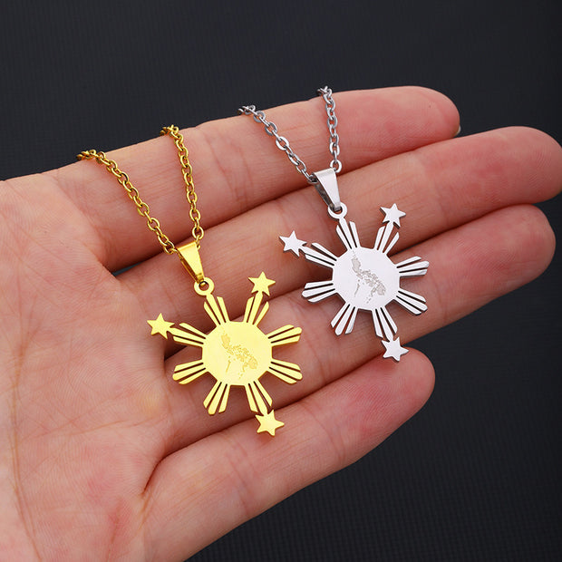 Philippines Heritage Necklace Silver and gold
