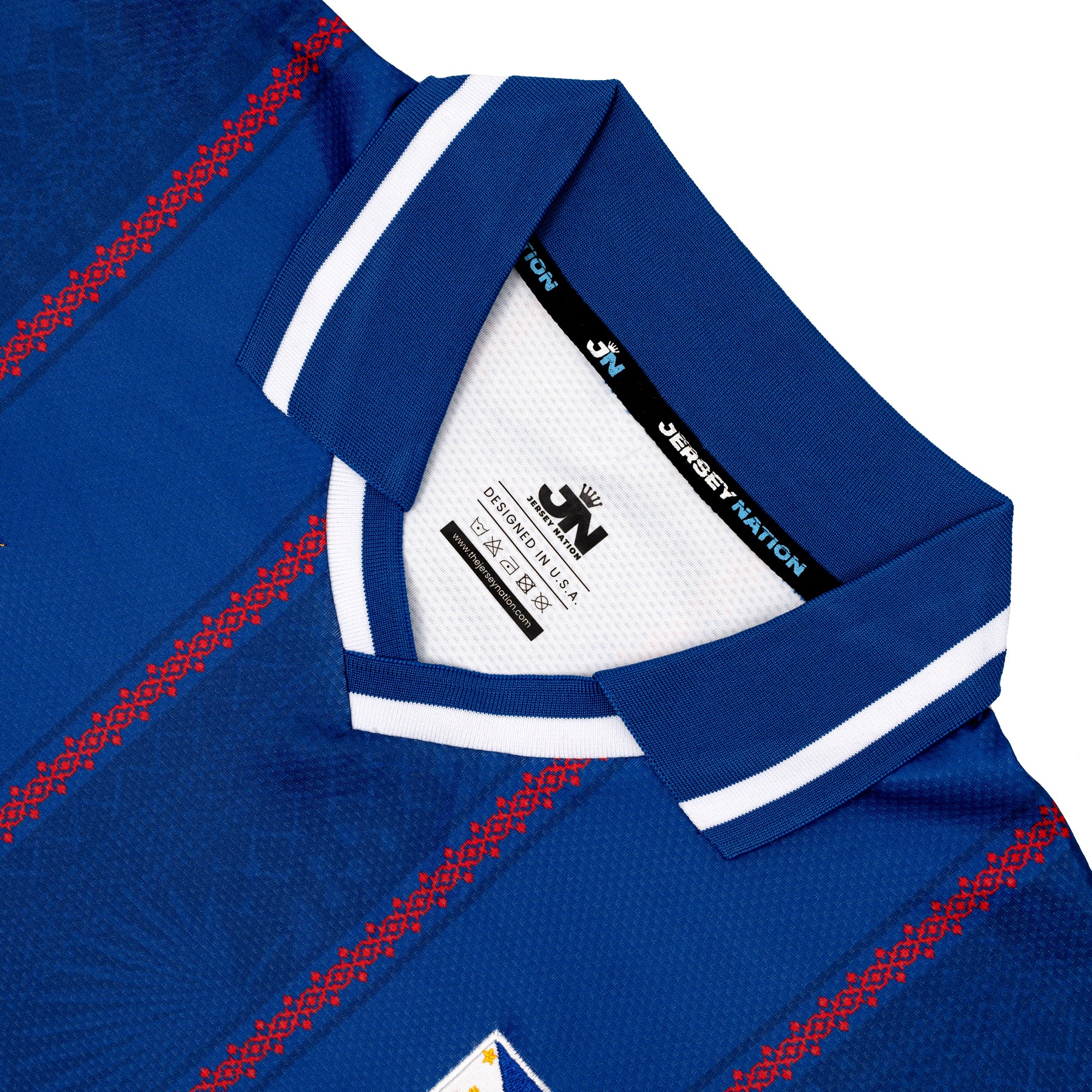  Philippines Heritage Retro Custom Football Jersey World Soccer Shirt Closeup Collar 